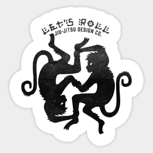 Let's Roll Jiu-Jitsu Design Co. Monkeys Sticker